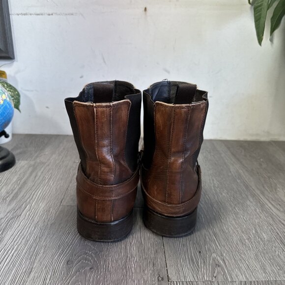 To Boot New York Adam Derrick Harness Men\'s Brown Leather Boots Size US 11 main image 11